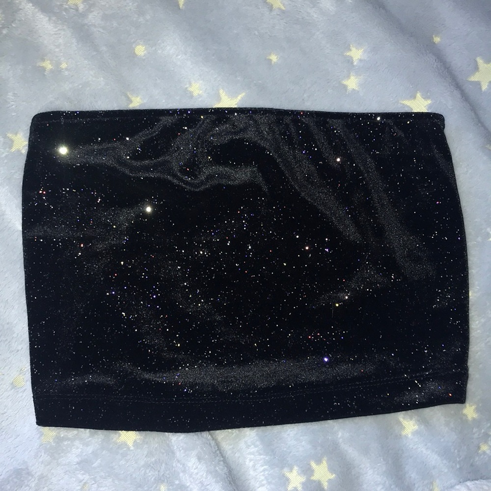 sparkly tube top 💫